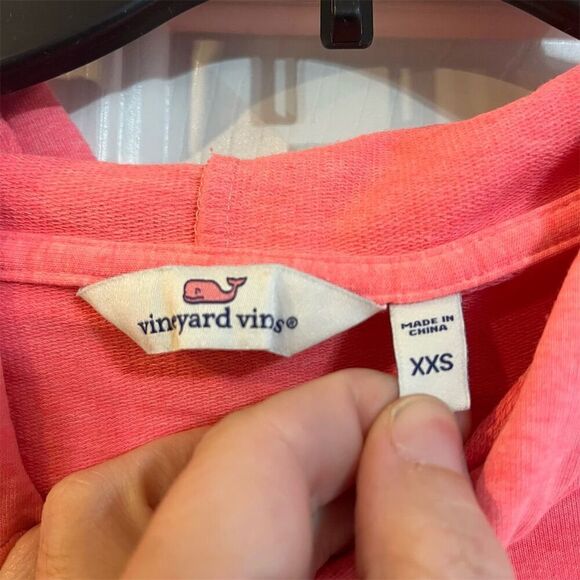 Vineyard Vines Women's Pink Hoodie Sweatshirt 2XS Casual Pullover - Picture 5 of 8
